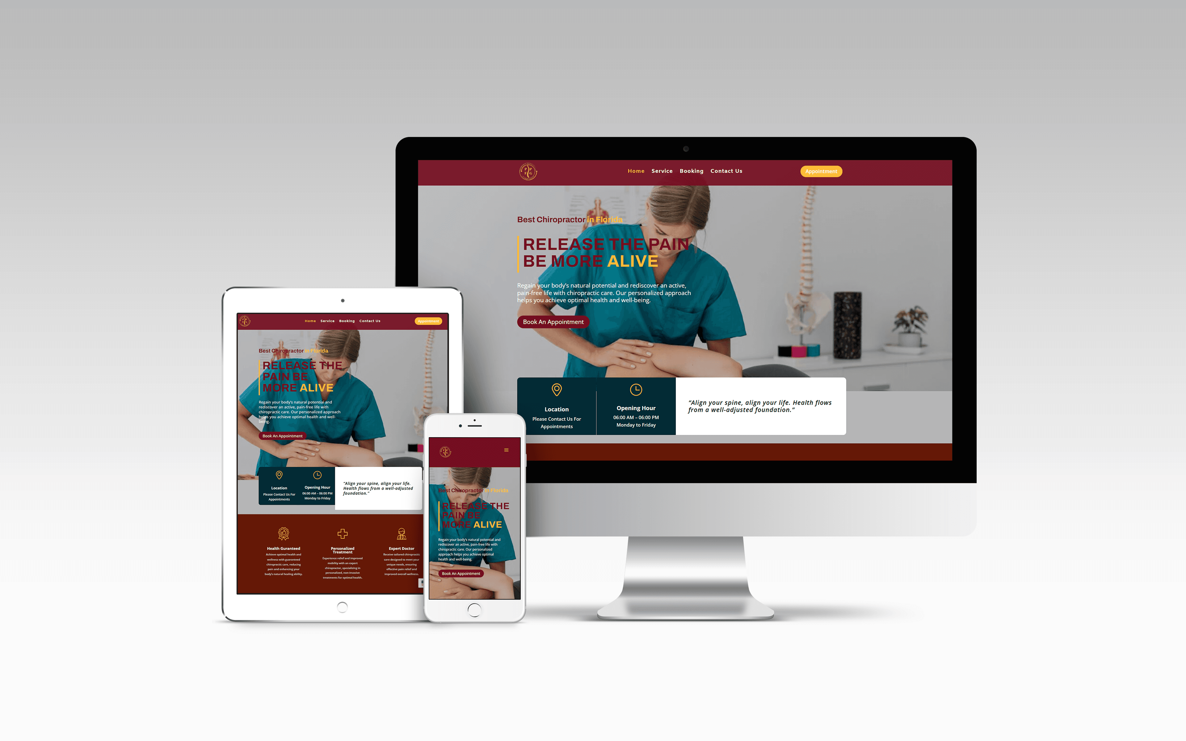 Primary Physicians Florida Group responsive website mockup